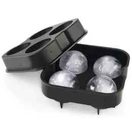 Square Skull Ice Mold Silicone Ice Cube Tray Ice Ball Maker för Whisky Summer Drinks Party Bar Accessories