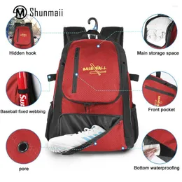 Рюкзак для бейсбольной сумки с большим софтболом с туфлями с водостойкой