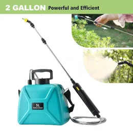 Dekorationen 5L 2400mAh Agrarspray Spray Garten Automatische Zerstäuberspray USB wiederaufladbares Gartenbewässerungswerkzeug Gartensprühgerät