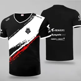 Oyun League of Legends G2 Team Esports Suit 2019 Kısa Kollu Oyun G2 Jersey T-Shirt Sıradan Üniforma Tees 3251