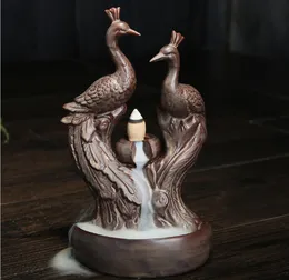 Vintage Phoenix Incense Backflow Backflow Creative Home Decor Retro Incense Holder Censer3665002