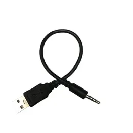 2024 3.5mm AUX Audio Plug Jack till USB 2.0 MANACH -ADAPTER Kabel 100 cm Metal Hem Laddning 2 I 1 AUX Audio Adapter Cablefor Audio