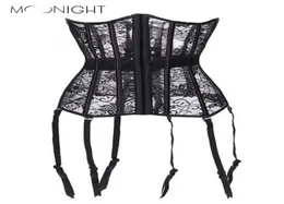 Moonight Female Shaperwear Shaper Abbondante Cavalchi di corsetti neri traspiranti Corselet corsetto bustier S2XL9786684