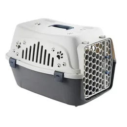 Kleine Haustier Outdoor Cat Box Atmungsfreie Reiseschachtel Langable Kätzchen Welpen Kaninchen -Käfig -Fluggesellschaft zugelassener Transportkäfig 240423