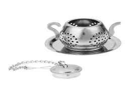 2021 Lose Teekannen geformte Teeblattinfuser -Gewürze Edelstahl -Trinkfusser Herbal Filter Te Warger Tools4434342