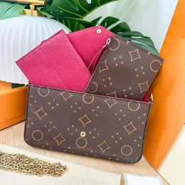 7a qualidade em relevo com envelope de luxo designer bolsa de ombro woman woman clássico embreagem de sacola de mochila saco de bola de corpo 3 peças Cadeia de couro bolsa e bolsa até bolsas