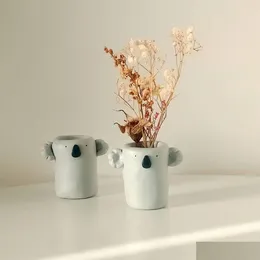 Вазы Маленькая ваза из полимерной глины доставки капли дома декор сад otkvi