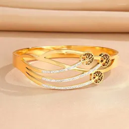 Bangle Stainless Steel Tree Of Life Bracelets Multiple Metal Branch Shaped Wide For Women Men Fashion Jewelry Mother's Day Gifts