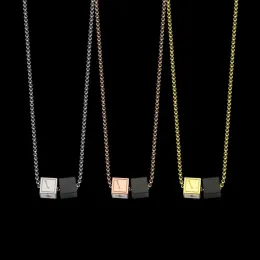 Lyxdesigner halsband kvinnor rostfritt stål guldkedja halsband mode par smycken gåvor för kvinna tillbehör grossist