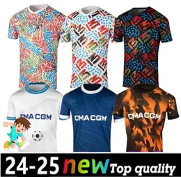 2023 24 25 Maillot Marseilles Soccer Jerseys Foot Cuisance Guendouzi Alexis Payet Clauss Football Shirts Men Kids Veretout Under Om Olympique Vitinha fans Player