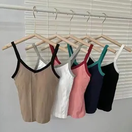 Kvinnors tankar Sommar Sling Camisoles Korean Style One Size Sleeveless Strap Skinny Camisole Sexig Simple Suspender Vest Women Girls