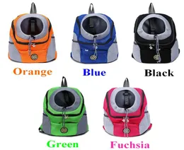 حقيبة الظهر الكلاب Pet Dog Carrier Bag Portable Bag Travel Bag Dog Front Mesh Outdoor Heaking Out Out Double Counder Sports New4180523