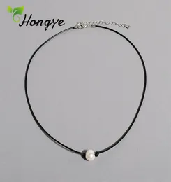 Hongye Cheap Natural Pearl Necklaces Brand Women Rope Chain Collar Accessories Female Pearl Pendant Necklace4598906