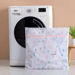 6 Sizes Polyester Laundry Wash Bag Organizer for Underwear Clothes Bra Wash Pouch Washing Machine Bag Household Laundry Products