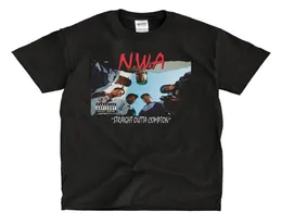 2020 Fashion Summer Style NWA direkt Outta Compton Black T -Shirt Tee Shirt7098315