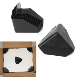 6 cm* 6 cm czarny plastikowy trójkąt narożny zakręt dla Express Carton Box Pole narożne LL