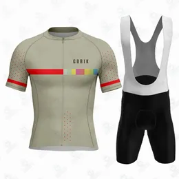 Sarı Khaki Cobik Pro Takım Bisiklet Seti Yaz MTB Bisiklet Giyim Bisiklet Spor Giyim Maillot Ropa Ciclismo Jersey 240416