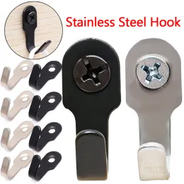 Imposta 1/6Set Mini gancio a gambo con vite in acciaio inossidabile tasto rack a parete gancio cucina accessori per il bagno hardware