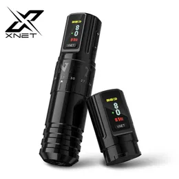 XNET Vipera Professional Wireless Tattoo Machine調整可能なストローク2.4-4.2mm OLEDディスプレイ2400MAHバッテリータトゥーアーティスト240424