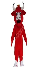 halloween red cow Mascot Costumes High quality Cartoon Mascot Apparel Performance Carnival Adult Size Event Promotional Advertisin2540180