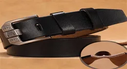 140 150 160 170 cm Belt Men Cow Genuine Leather Belts for Men Real Cowskin Leather Pin Buckle Luxury Brand Designer Strap Belt 2204649998