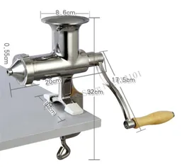 Vegetais manuais espremedores de suco de fuuito de suco de suco de prensa de mangueira operação manual de capim de trigo de trigo de aço inoxidável 7131668