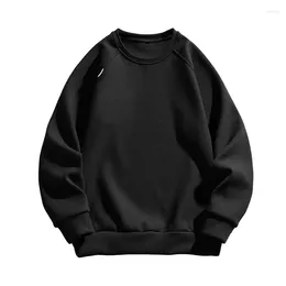 Men's Hoodies Dralon Sweater Autumn And Winter Warm Double-Sided Velvet Bottoming Shirt Casual Tops Coat Sweatshirts