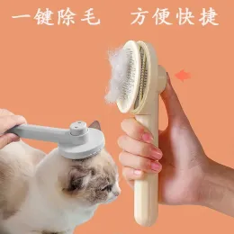 Grooming Pet Hair Remover Brush Cat Dogs Hårkam Tar bort Comb Short Massager Petvaror för katter Dog Brush Accessories Supplies