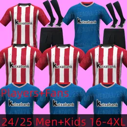 2024 2025 Maglie da calcio del club Bilbao 23 24 Athletic Aduriz Guruzeta Williams Muniain Paredes Berenguer Ander Herrera Unai Simon O. Shirt da calcio e per bambini