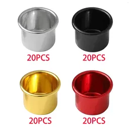 Ljushållare 20 stycken kopp metallljusstake förhindrar av vaxer som droppar ljusskålhållare för matsal hem för matsal