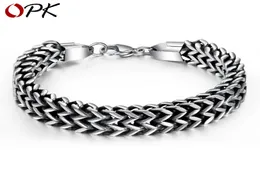 Titanium Steel Mens Bracelet Foreign Trade Vintage DoubleLayer Scale Bracelet Power Style Personalized Trendy Men Student Jew5702506