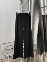 Spodnie damskie 2024 Moda luźna swobodna elastyczna talia Triacetyczna 0420