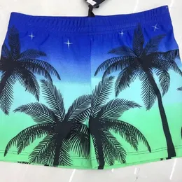 Mäns badkläder Polyester Swimming Trunks och vuxna lösa bekväma tryckta Boxer-strandbyxor i Boxer vid havet.