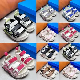 Designer Kids Sandals Brand Toddlers Baby Shoes Boys Girls Pink Black Purple Green Sandal Children Storlek 26-35