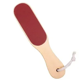 new 2024 Double Sides Foot File Rasp Pedicure Tools Feet Dead Skin Callus Remover Wooden Handle Scrubber Sandpaper Carefor Pedicure Tools