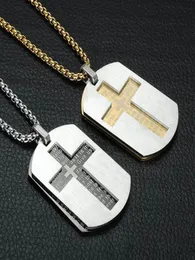 Newcross Netclaces Pendants Jewelry Bible Lords Frayer Dog S Gold Color Stainsal Steel Christmas Gift for Men4092296