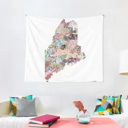 Tapisserier Maine Map Tapestry Bedroom Decorations Room Ornament Dekoration Bilder Vägg
