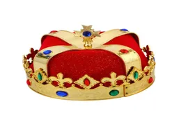 King Crown Hat Halloween scena show maskarada dekoracja cosplay rekwizyty cesarz hat na dziecko dorosły przyjęcie urodzinowe 5096112