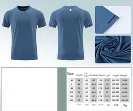 LL-986 Men Yoga Outfit Gym T Shirt Exercise Fiess Wear Sportwear Trainning Basketball Running Ice Silk Shirts Outdoor Tops Short Designer Fashion Clothing 7789