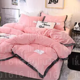 Bedding Popular Crystal Conjunto de edredom Camas de camas 4pcs/conjunto de inverno linho linho rei queen size veet têxtil