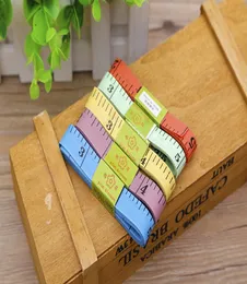 Multi Color Measure Ruler 3mm Body Tape Mätning Längd 150 cm 60 tum mjuk linjal Syskräddare Mätning av linjalverktyg Kids Tygregel5480813