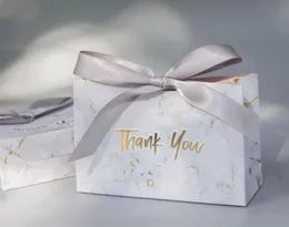 50шт Creative Grey Marble Gift Bag Box для вечеринки для детских душевых бумажных ящиков с шоколадными коробками Свадебные сувениры кондитерские коробки3645522