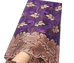 African French Lace Fabric High Quality 2018 Nigerian Lace Fabrics For Wedding 2017 med S Purple Gold Swiss Lace Fabric9378124