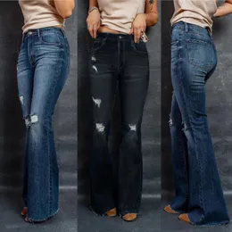 Jeans da donna Dear-amato vendere pantaloni in jeans wash scuro wash a metà ascesa donne