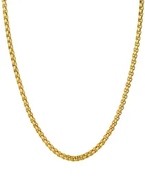 Curb Cuban Chains Naszyjnik dla mężczyzn Kobiety luksusowy choker biżuterii 4 mm 18K Gold Link Link Party Prezent Africa6889202