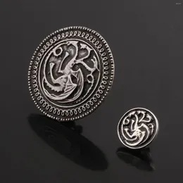 Брохи Дом Targaryen Dragon Pin Brooch Song of Fire Metal Значок для рюкзаков эстетические куртки подарки подарки