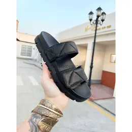 Praddas Pada Prax PRD Sandals Leather Nappa Designer Luxury Women Slides Summer Heighthinging Outdoor Shoes Beach Slippers 5ZU1 0LP5