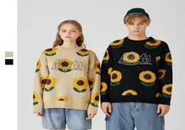 Coppia maglione rotondo a fiore sciolto di maglione in stile hong kong uomini donne autunno e inverno 2020 ultima tendenza188808487