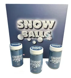 Partihandel 3.5g Snow Ball Jar Torra örtblommorflaskor med stikare och Master Box