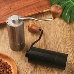 2024 Manual Coffee Grinder Hand Adjustable Steel Core Burr For Kitchen Portable Hand Espresso Coffee Milling Toolhand crank coffee grinder